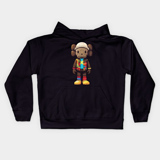 Hypebeast Kaws Figures Kids Hoodie by Nenok